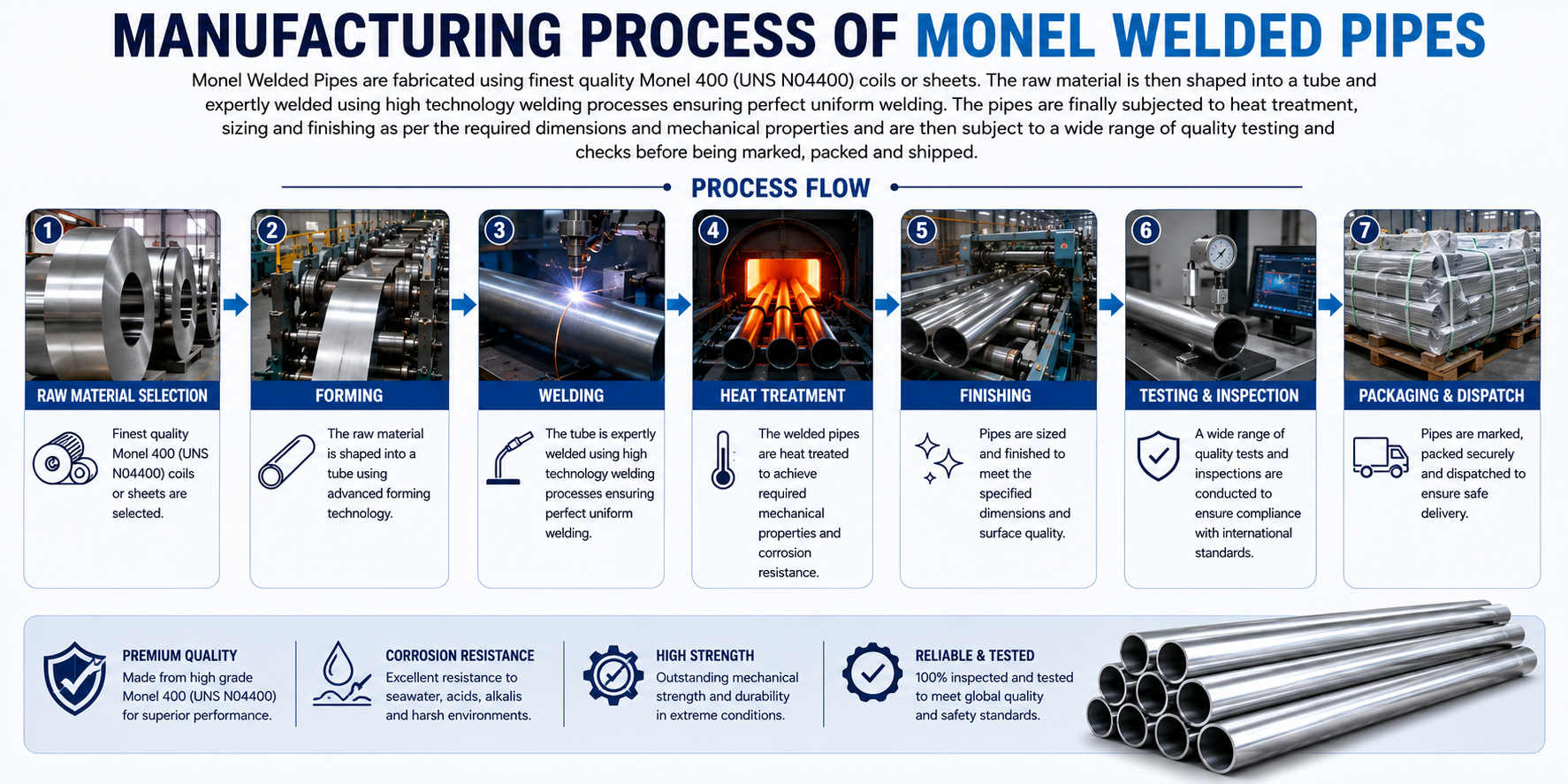 manufacturing process welded pipe